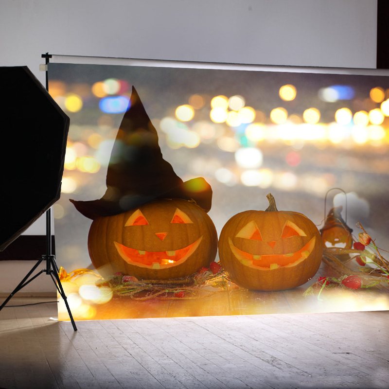 5x7ft Winylu Halloween Noc Fotografia Tło Photo Studio Tło Wystrój Domu