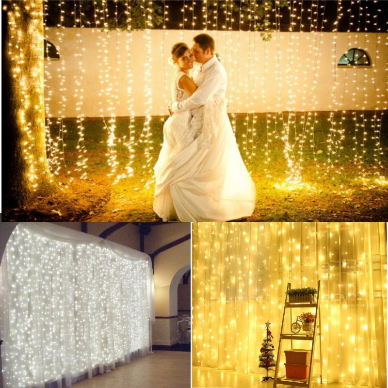 6mx3m 600 Led Light String Wedding Party Xmas Christmas Outdoor Lampa Wodoodporna