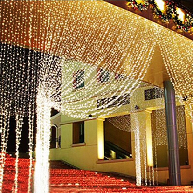 6mx3m 600 Led Light String Wedding Party Xmas Christmas Outdoor Lampa Wodoodporna