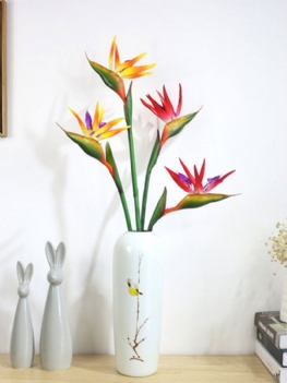 70/90 cm Silikonowy Bird Of Paradise Sztuczny Kwiat Family Party Flower Home Decoration Salon