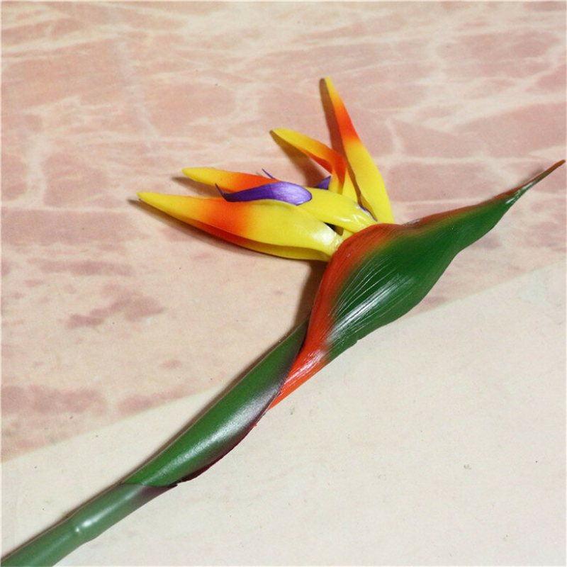 70/90 cm Silikonowy Bird Of Paradise Sztuczny Kwiat Family Party Flower Home Decoration Salon