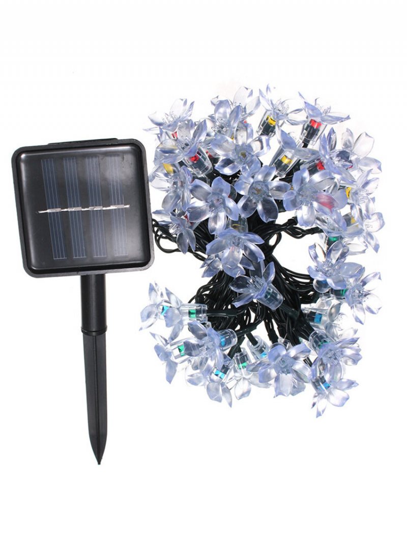 7m 50led Outdoor Solar String Light Ip65 Wodoodporna Ścieżka Ogrodowa Yard Lampa Krajobrazowa Home Party Decor