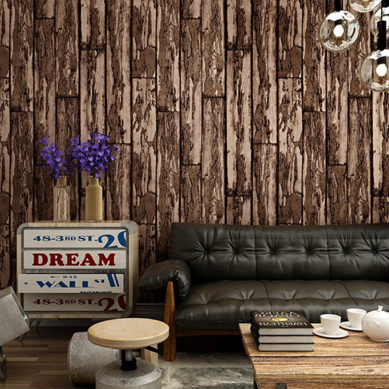 Akcent Wall Art 3d Vintage Stripes Tapety Sypialnia Salon Home Tle Decor