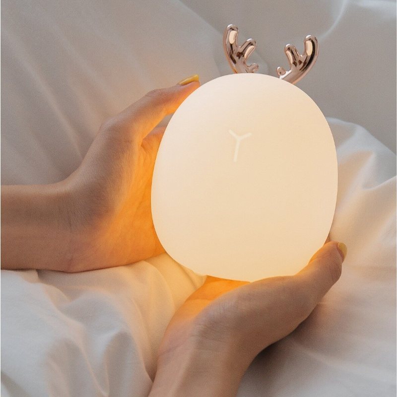 Cute Deer Rabbit Style Led Night Light 3d Silikonowy Środek Antystresowy Usb Lampka Nocna Nowość