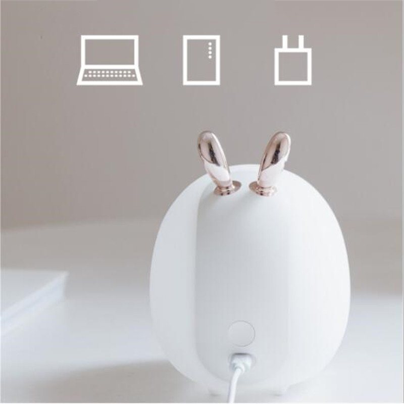 Cute Deer Rabbit Style Led Night Light 3d Silikonowy Środek Antystresowy Usb Lampka Nocna Nowość