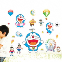 Doraemon Wodoodporne Naklejki Japońskie Anime Cartoon Dla Dzieci Roon Dekoracji