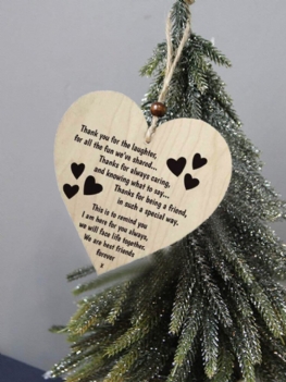 Drewniany Świąteczny Chip Wiszący Prezent Tablica Zawieszka W Kształcie Drzewa W Serca Dekoracja Butelki Wina Na Tagi Domowe