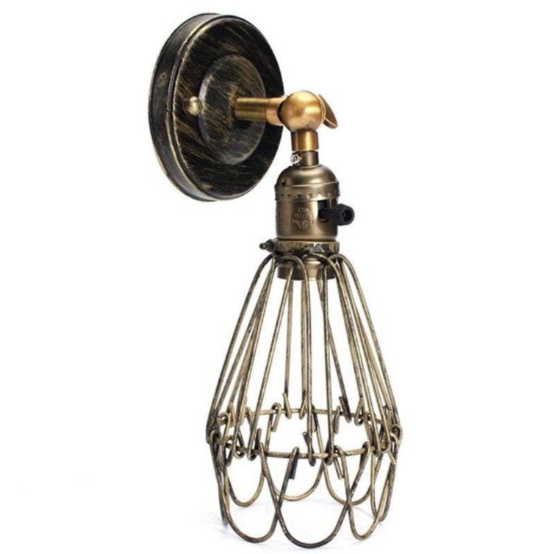 E27 Loft Metal Retro Vintage Rustykalny Kinkiet Edison Lampa Oprawa Żarówki