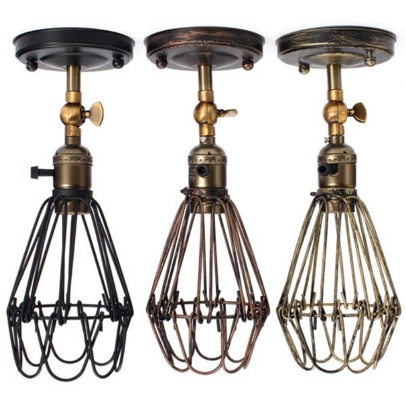 E27 Loft Metal Retro Vintage Rustykalny Kinkiet Edison Lampa Oprawa Żarówki