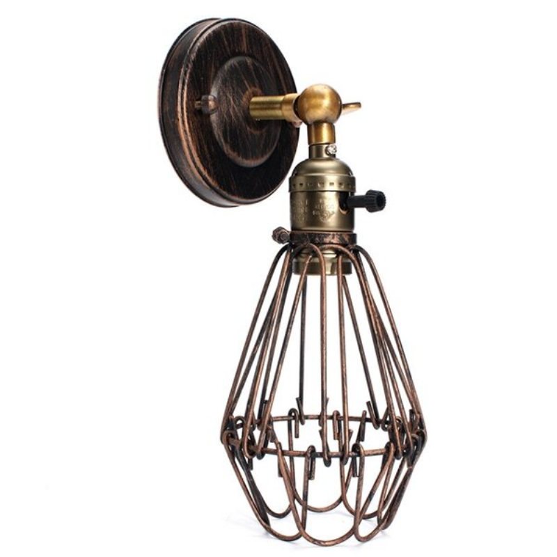 E27 Loft Metal Retro Vintage Rustykalny Kinkiet Edison Lampa Oprawa Żarówki