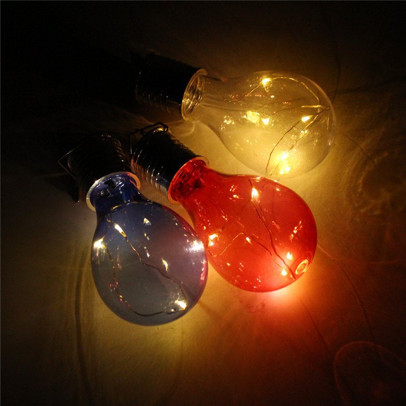 Energia Słoneczna Zewnętrzna Żarówka Ogrodowa Nightlight Camping Wisząca Obrotowa Lampa Home Decor