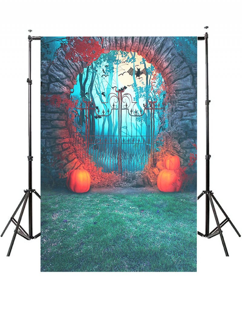 Halloween Dyniowy Nietoperz Studio Tkaniny Fotografia Tło Trwałe Tło Do Zdjęć Dekoracje Ścienne Na Imprezę