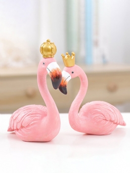 Ins Fashion Dekoracja Biurka Duże Flamingi Ozdoby Dekoracyjne Figurki Wystrój Domu Rzemiosło Żywiczne