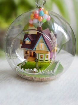 Kreatywny Diy Rzemieślniczy Miniaturowy Zestaw Projektowy Seria Szklanych Kulek Led Lights Dolls House