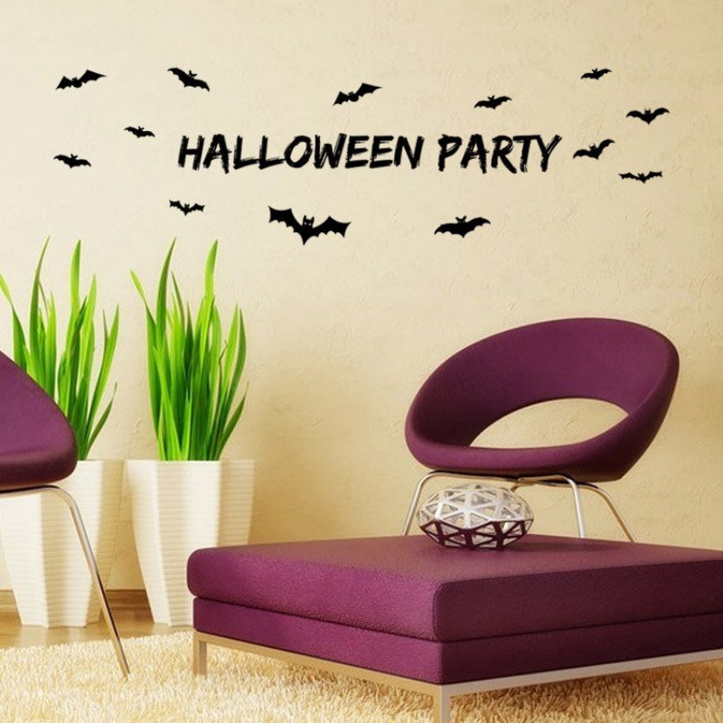 Miico Halloween Party Naklejka Zdejmowana Ścienna Dekoracje Do Pokoju Na