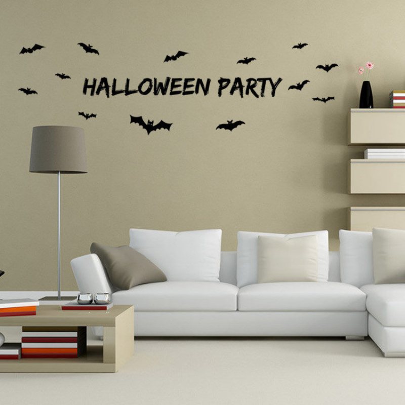 Miico Halloween Party Naklejka Zdejmowana Ścienna Dekoracje Do Pokoju Na