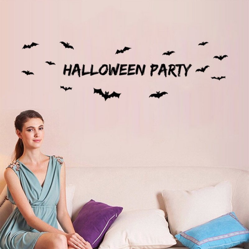 Miico Halloween Party Naklejka Zdejmowana Ścienna Dekoracje Do Pokoju Na