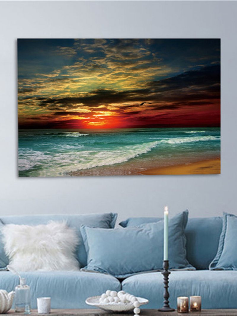 Oprawione Wystrój Domu Obraz Na Płótnie Modern Wall Art Seascape Beach Picture