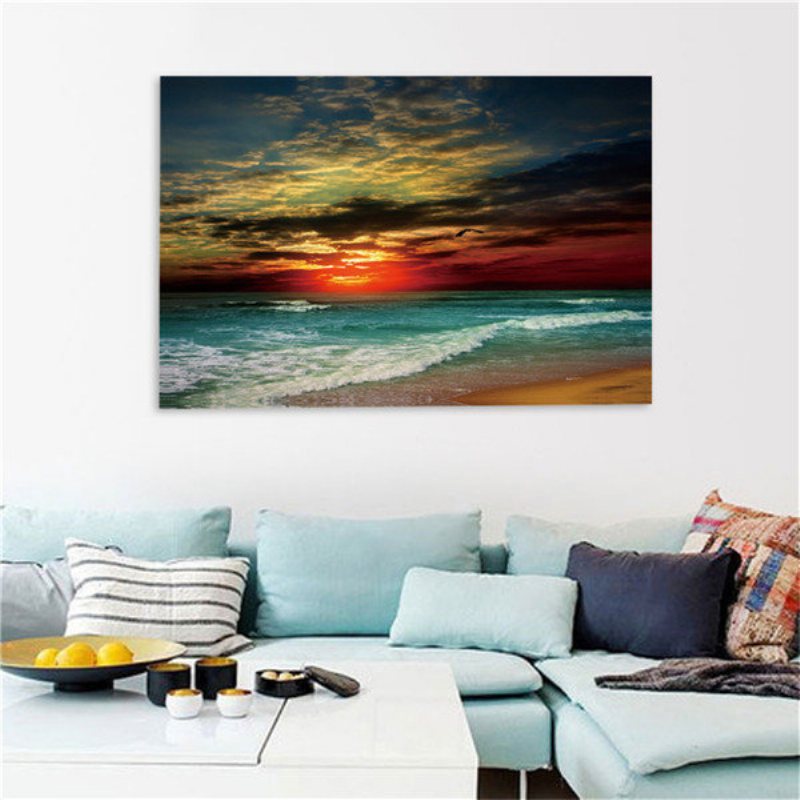 Oprawione Wystrój Domu Obraz Na Płótnie Modern Wall Art Seascape Beach Picture