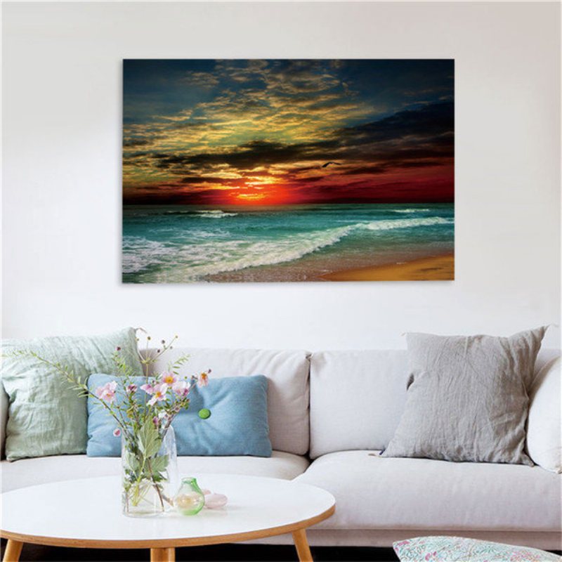 Oprawione Wystrój Domu Obraz Na Płótnie Modern Wall Art Seascape Beach Picture