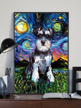 Pies I Niebo Unframed Abstrakcyjny Obraz Olejny Na Płótnie Wall Art Salon Wystrój Domu