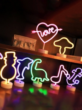 Rainbow Led Neon Night Light Sign Holiday Xmas Party Dekoracje Ślubne Pokój Dziecięcy Home Decor