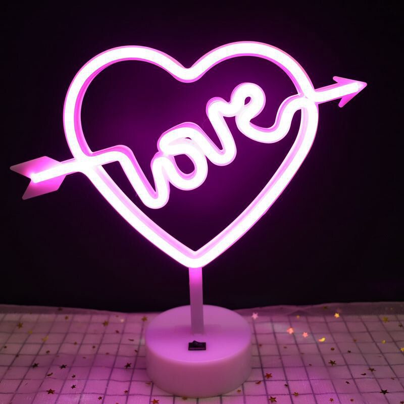 Rainbow Led Neon Night Light Sign Holiday Xmas Party Dekoracje Ślubne Pokój Dziecięcy Home Decor