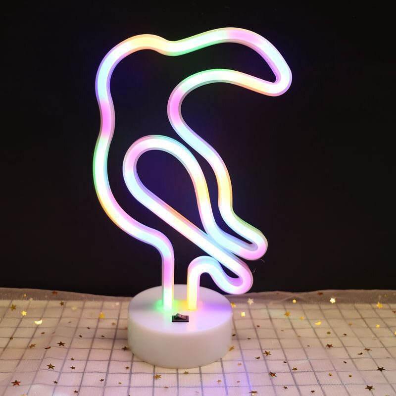 Rainbow Led Neon Night Light Sign Holiday Xmas Party Dekoracje Ślubne Pokój Dziecięcy Home Decor