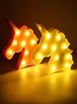 Śliczne Jednorożec Led Lampka Nocna Ścienna Lampa Na Baterie Dla Dzieci Dla Sypialnia Salon Home Decor