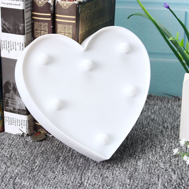 Słodkie Serce Led Night Light Kinkiet Na Baterie Baby Kids Sypialnia Home Decor