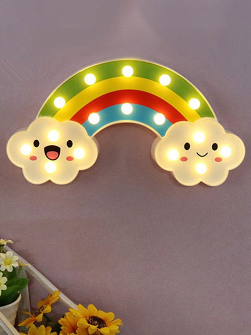 Smile Face Cloud Rainbow Led Night Light Cartoon Lampka Nocna Dla Dzieci Zabawka Dla Prezent