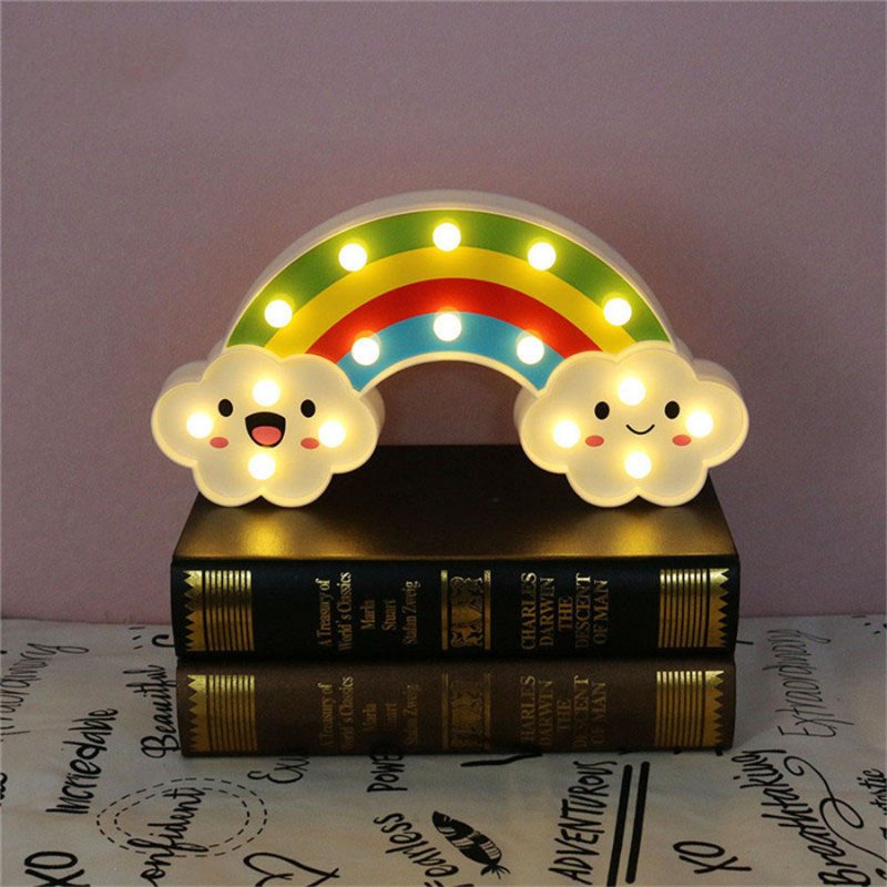 Smile Face Cloud Rainbow Led Night Light Cartoon Lampka Nocna Dla Dzieci Zabawka Dla Prezent