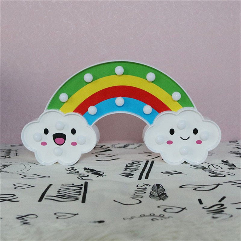 Smile Face Cloud Rainbow Led Night Light Cartoon Lampka Nocna Dla Dzieci Zabawka Dla Prezent