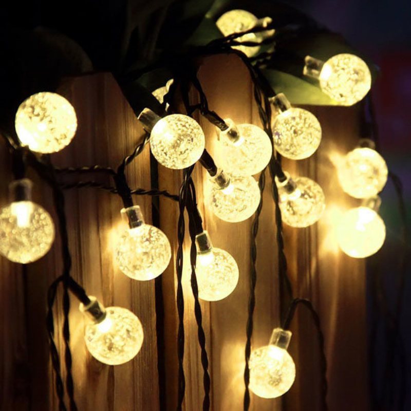 Solar 30 Led Outdoor Wodoodporna Impreza String Fairy Light Festival Ambience Lights