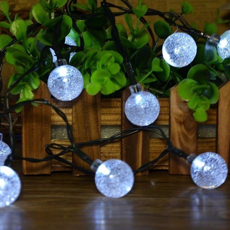 Solar 30 Led Outdoor Wodoodporna Impreza String Fairy Light Festival Ambience Lights