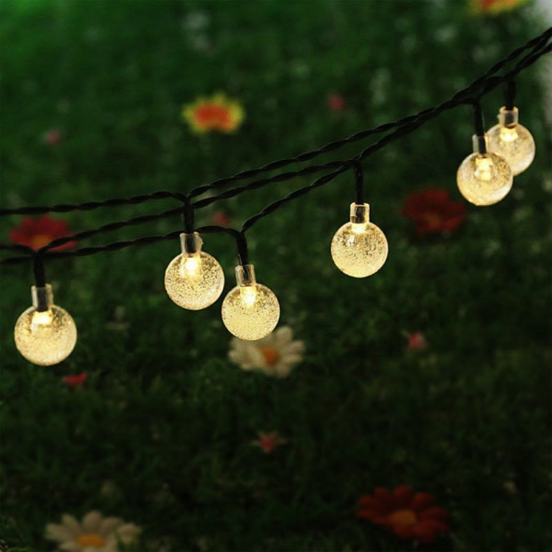 Solar 30 Led Outdoor Wodoodporna Impreza String Fairy Light Festival Ambience Lights