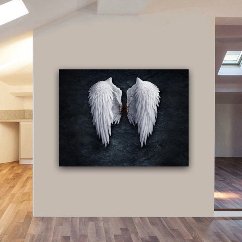 Unframed Angel Wings Fashion Abstrakcyjna Ściana Artystyczny Obraz Salon Sypialnia Grafika Decor