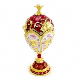 Unikalny Projekt Pudełko Na Biżuterię Z Bogatą Emalią I Błyszczącymi Cyrkoniami Idealne Do Przechowywania Biżuterii Luksusowy Prezent Do Wystroju Domu