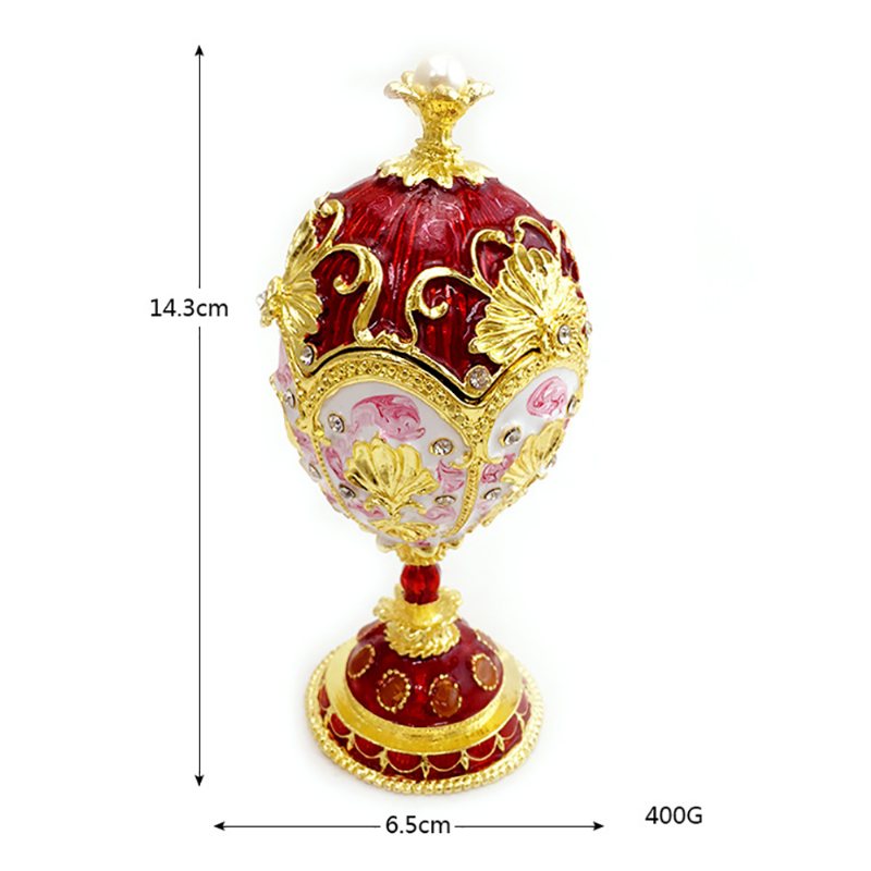 Unikalny Projekt Pudełko Na Biżuterię Z Bogatą Emalią I Błyszczącymi Cyrkoniami Idealne Do Przechowywania Biżuterii Luksusowy Prezent Do Wystroju Domu
