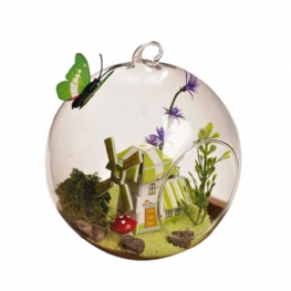 Wiszące Szklane Terrarium Miniaturowa Dekoracja Domu Dla Office Roomgift