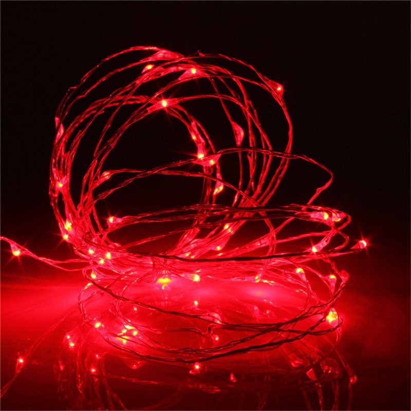 Zasilany Bateryjnie 5m 50leds Wodoodporny Fairy String Light Christmas Remote Control Home Decor