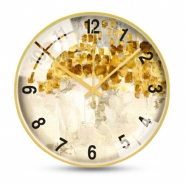 Zegar Ścienny W Stylu Skandynawskim Do Domowego Użytku Biurowego Nowoczesny I Modny Machanie Na Ścianie Wysokiej Jakości Złota Ramka Do Powieszenia
