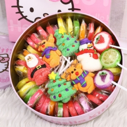 Fancy Easter Candy Gift Box For Kids Wata Cukrowa Marshmallow Lollipop Chocolate