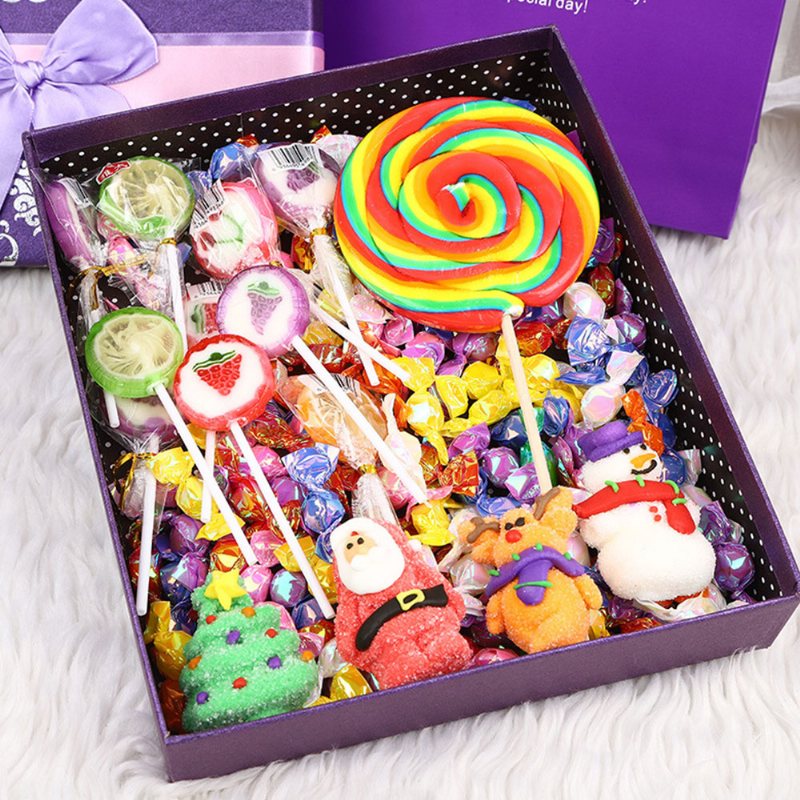 Fancy Easter Candy Gift Box For Kids Wata Cukrowa Marshmallow Lollipop Chocolate