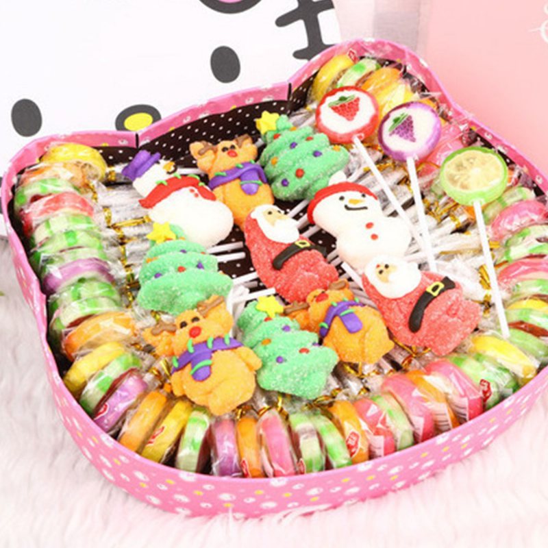 Fancy Easter Candy Gift Box For Kids Wata Cukrowa Marshmallow Lollipop Chocolate