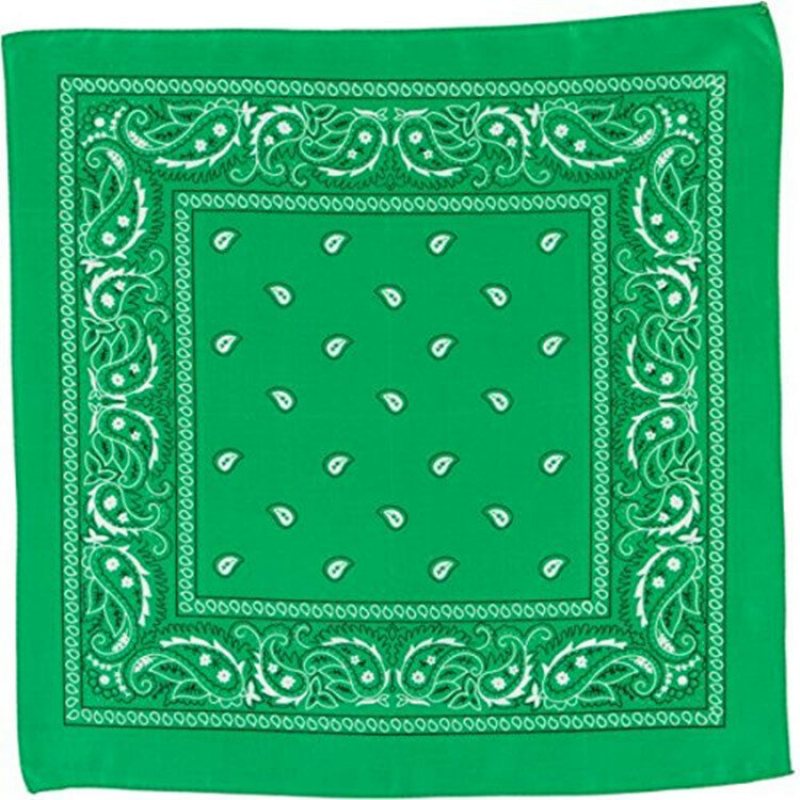 Chustka Z Koniczyny Na Dzień Świętego Patryka Bawełniana Zielona Shamrock Wzór Turban Square