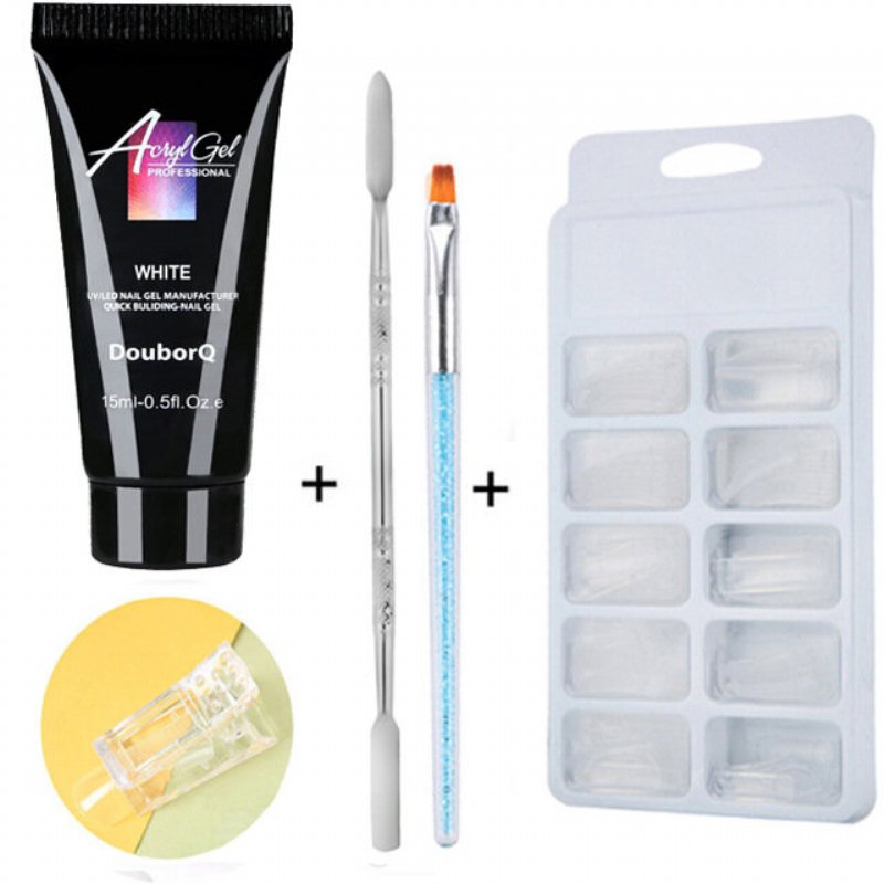 4 Szt. Zestaw Żeli Żelowych Do Przedłużania Paznokci Soak Off Quick Builder Crystal Gel Nail Art Gel Kit