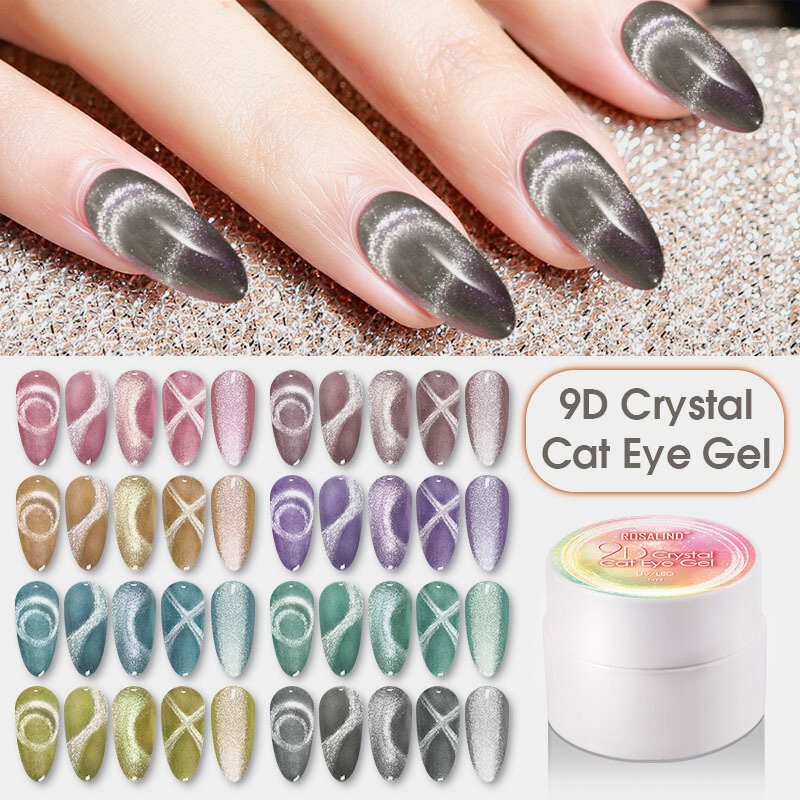 5ml 9d Crystal Cat Eye Gel Nail Art Design Lakier Soak-off Gel Lampa Uv Led Utwardzony Do Paznokci Żel