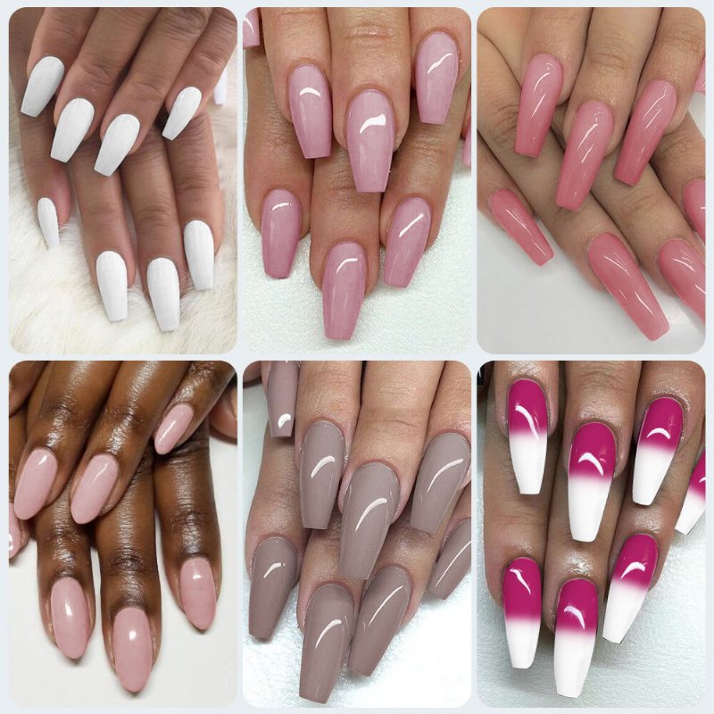 6 Szt. Zestaw Żelowych Lakierów Do Paznokci Do W Jednolitym Kolorze Do Manicure Vernis Semi Permanent 7ml Żelowy Top I Podstawa Wszystko Do