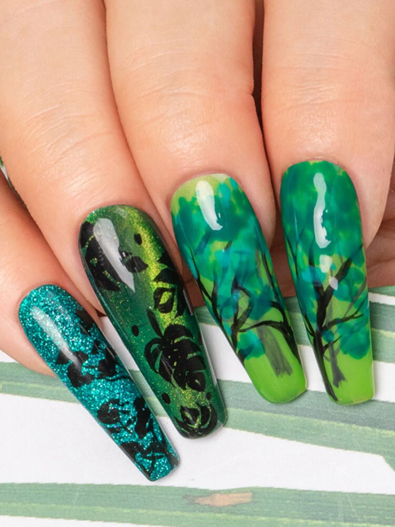 7 Ml Lakier Do Paznokci Forest Green Series Żel Do Manicure Żel Do Fototerapii Semi Permanent Żel Uv Do